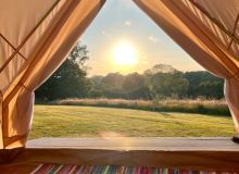 Bell-Tent-Top-Farm-Norfolk-Sunset
